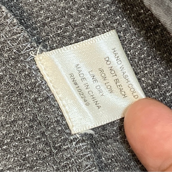 Skies Are Blue Asa Knit Blazer Gray Charcoal Open Front 3/4 Sleeves Cuffs Small - Picture 11 of 16